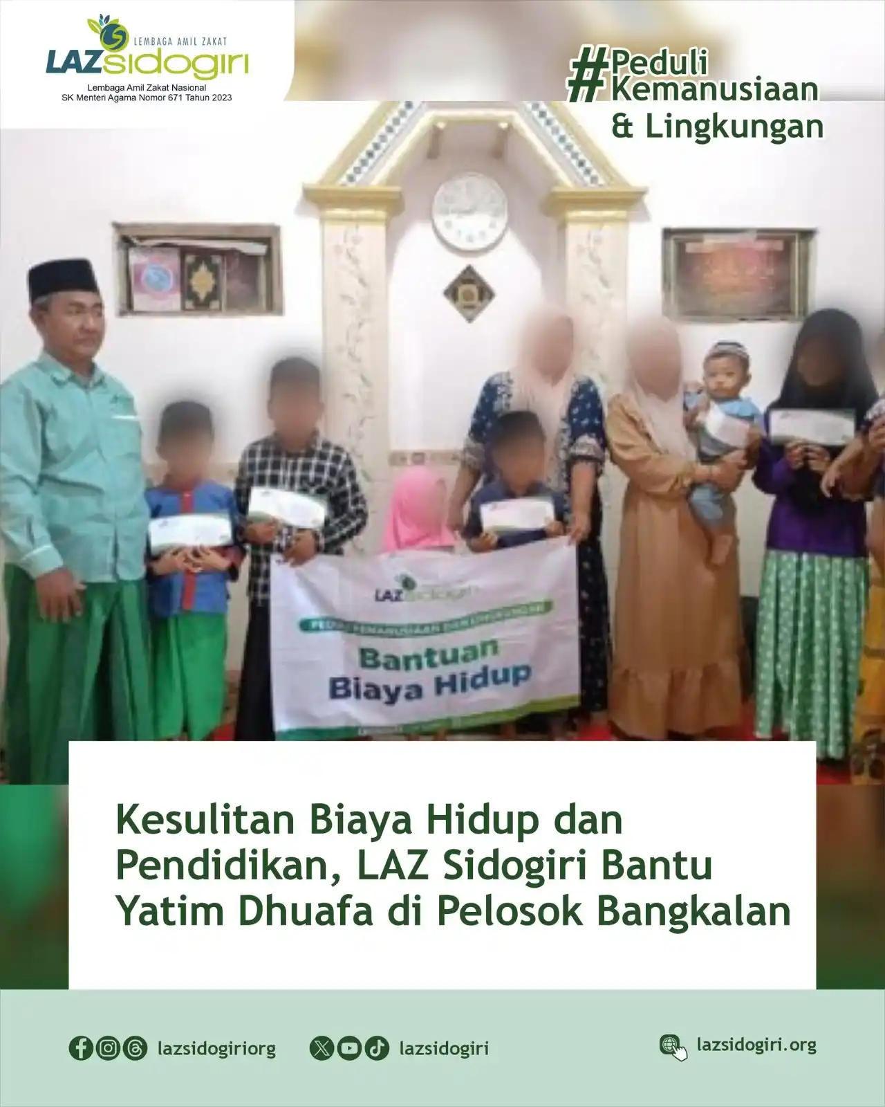 Image from LAZ Sidogiri: Bangkalan,-Jumat (09/05/2025) sebagai wujud kepedulian sosial dan Pend...