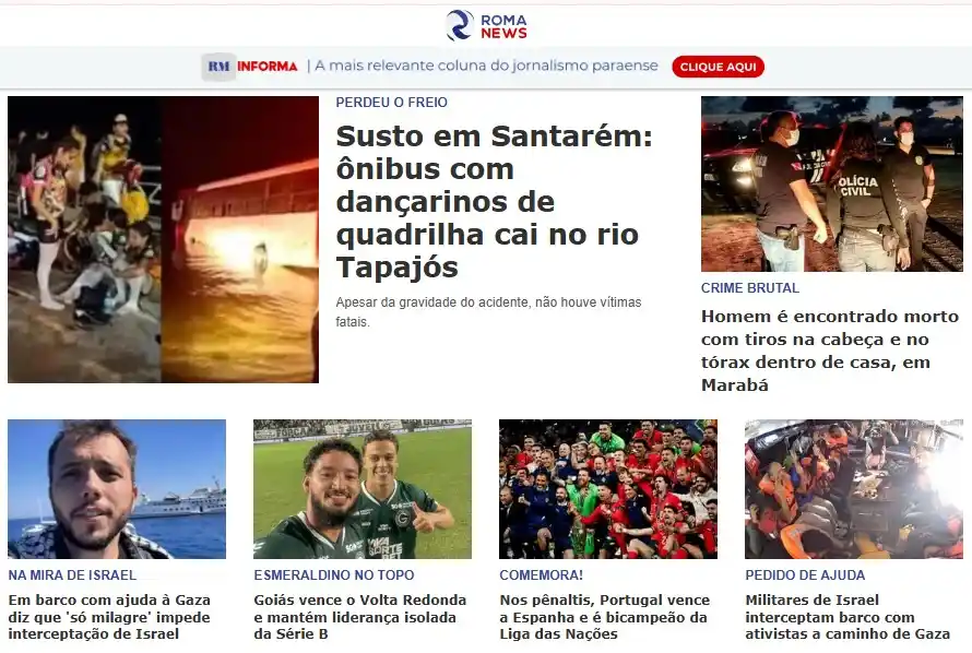 Image from Portal Roma News: *Bom dia, canal! ☀️* Uma ótima semana para todos. Segundou! Acompanhem...