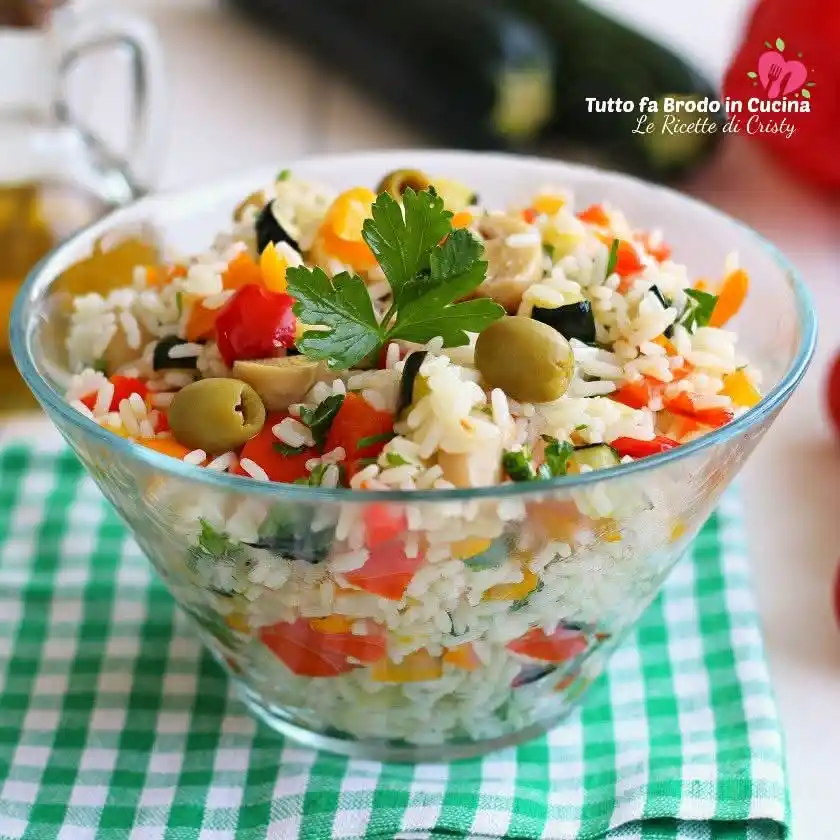 Image from Tutto Fa Brodo In Cucina Le Ricette di Cristy: Buongiorno đ INSALATA DI RISO ALLâORTOLANA: Freschezza e Colori dellâ...