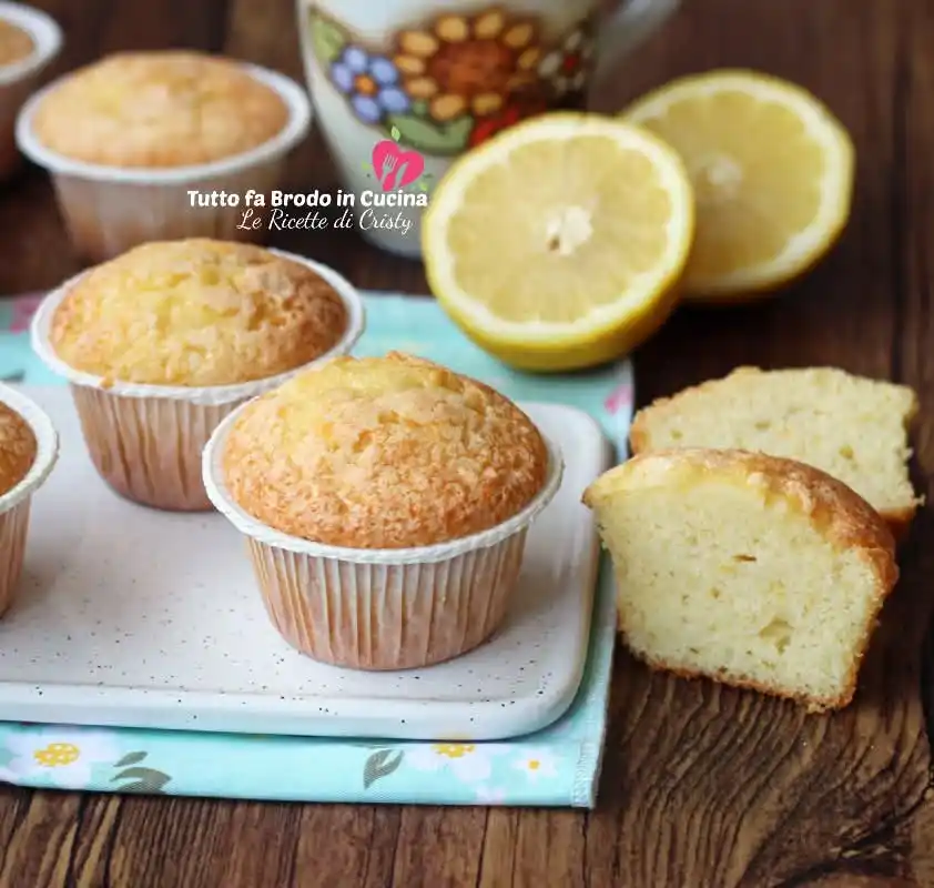 Image from Tutto Fa Brodo In Cucina Le Ricette di Cristy: Buongiorno MUFFIN AL LIMONE SOFFICI "anche Bimby" Pronti in Pochi Min...