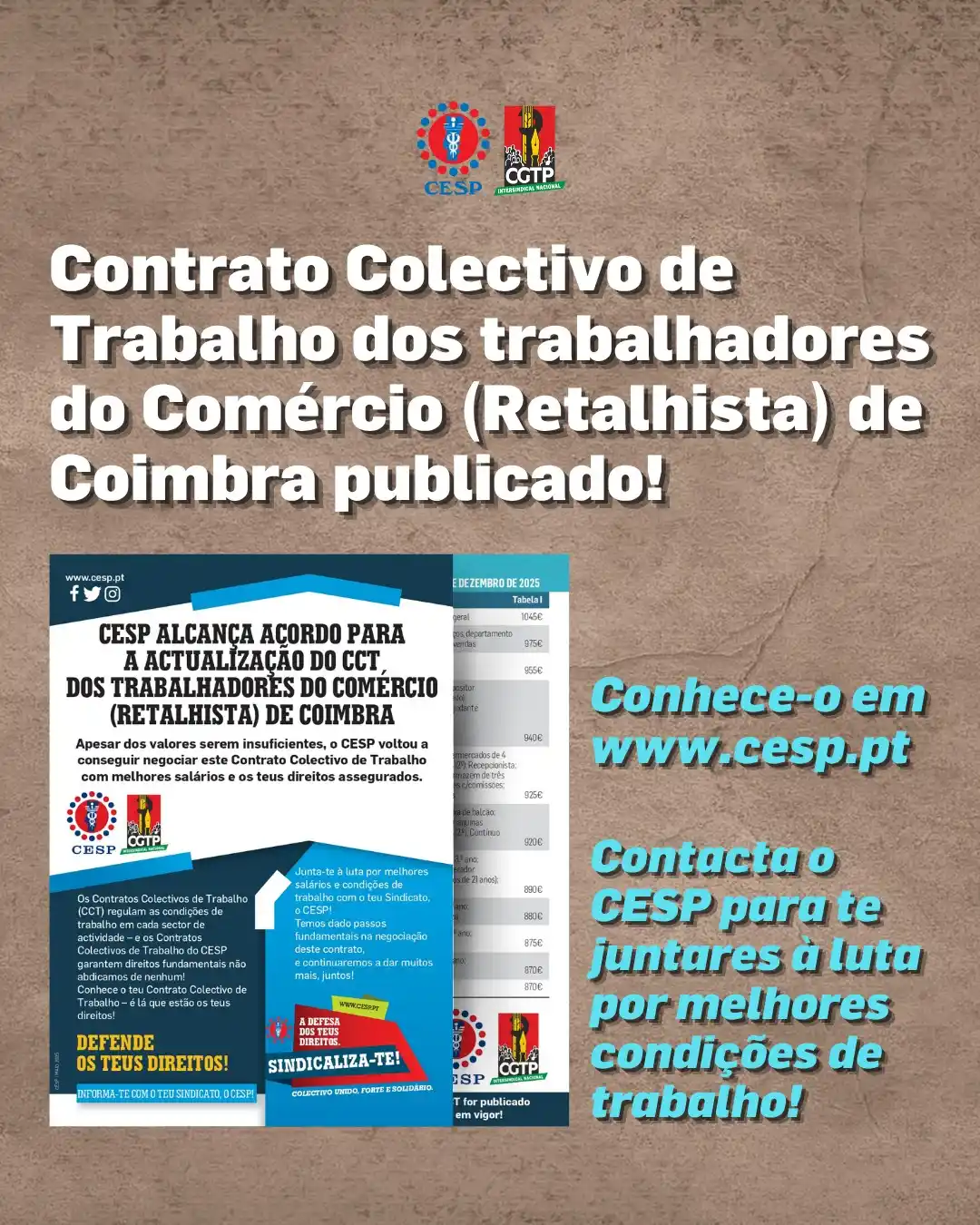 Sindicato CESP post
