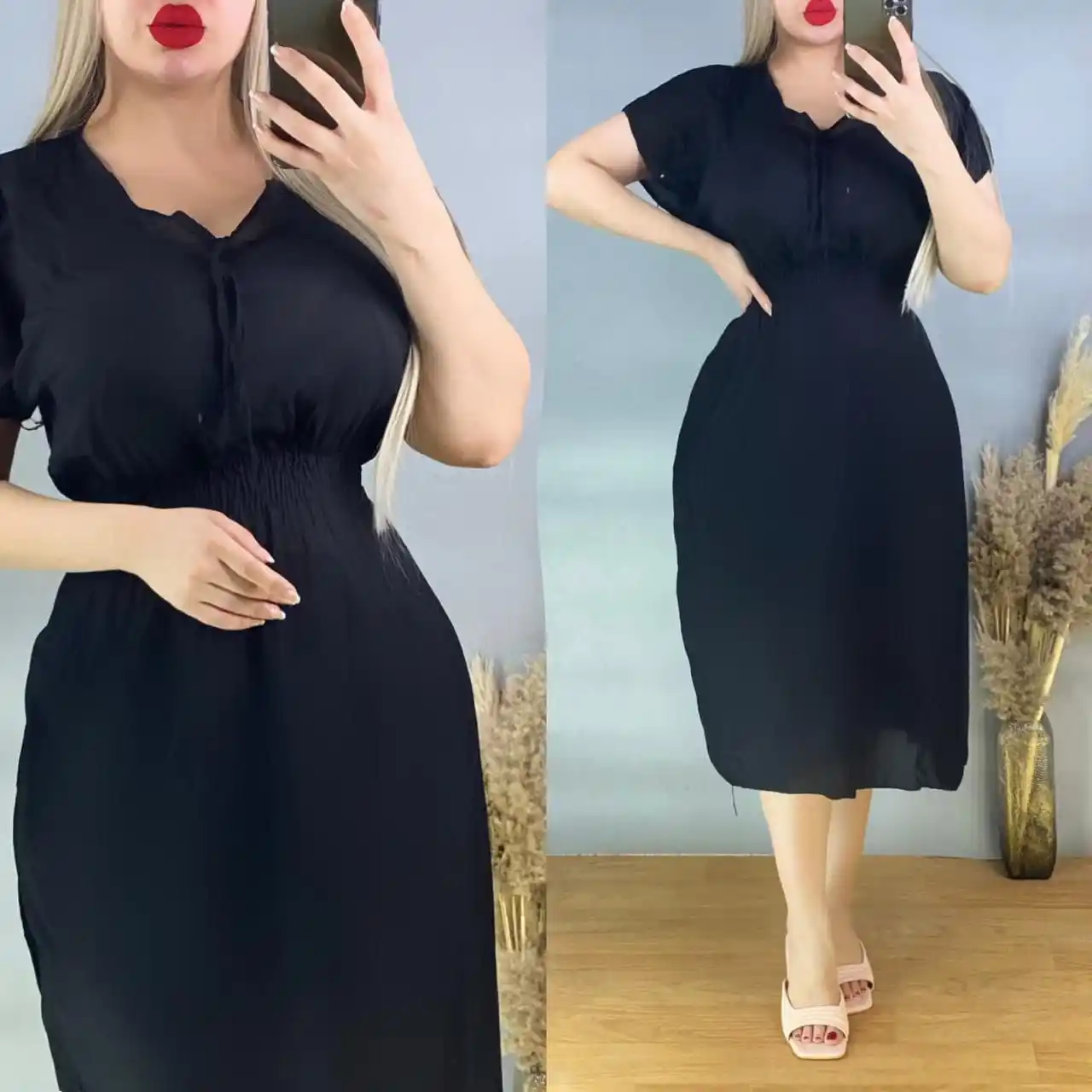 Image from متجر زهره🛍️للملابس👗: دشداشة قصيرة خامة كشمير درجة اولى فري سايز حد ٨٠ كيلو توصيل جميع...