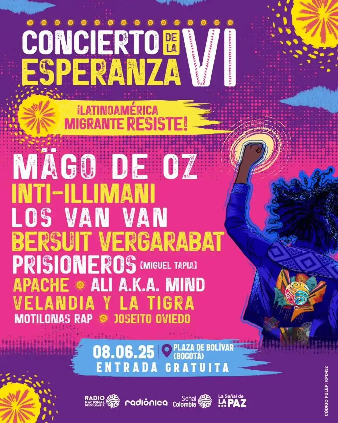 Image from RTVC Noticias 🇨🇴: 👨‍🎤🎶Este 8 de junio, la música se convierte en memoria, resistencia...