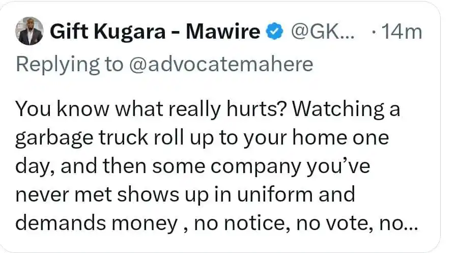 Image from Change Radio : *_Gift Kugara-Mawire comments on Advocate Fadzayi Mahere's post concer...