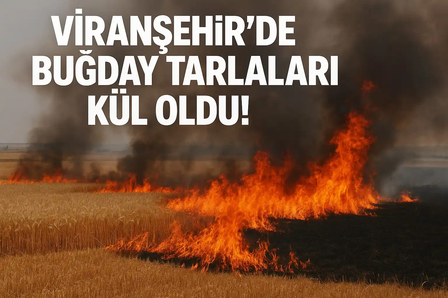 Image from URFA HABER & RUHA TV HABER PAYLAŞIM KANALI: https://www.urfahaber.com/viransehirde-bugday-tarlalari-kul-oldu/29509...