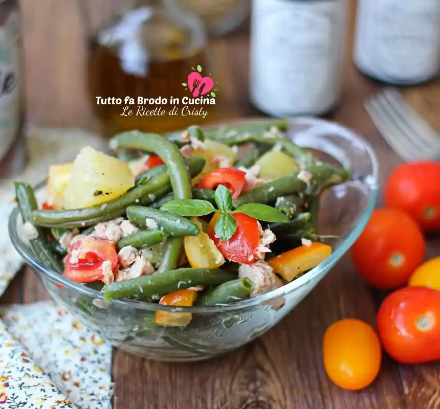 Image from Tutto Fa Brodo In Cucina Le Ricette di Cristy: INSALATA DI FAGIOLINI CON POMODORINI E TONNO: fresca, leggera e comple...