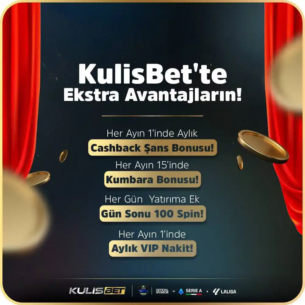 Image from KULİS: K U L İ S B E T‘ TE FIRSAT BİTMEZ! 🔔HER AYIN 1'İNDE AYLIK CASHBACK Ş...