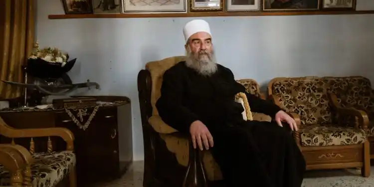 Image from +963: قال شيخ عقل طائفة المسلمين الموحدين الدروز حكمت الهجري، "إن شكل الحكم ...