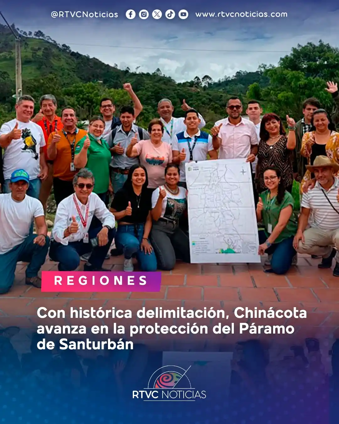 Image from RTVC Noticias 🇨🇴: 🌴🌲Las comunidades del rarales acordaron con MinAmbiente, que no habr...