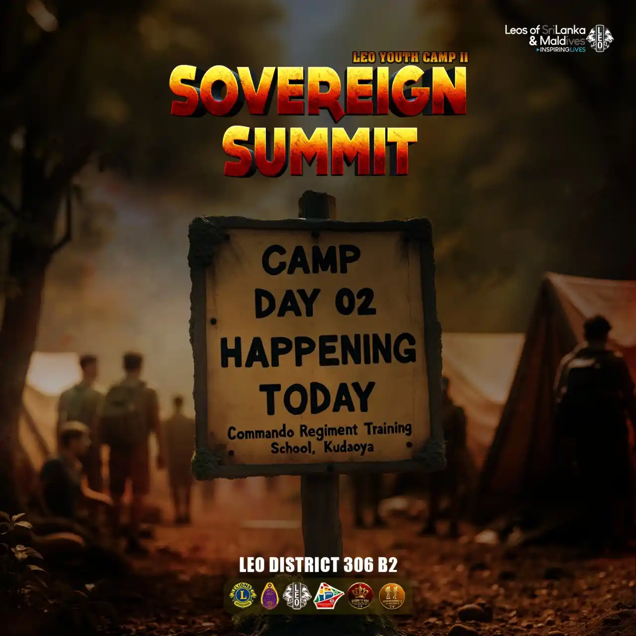 Image from Leo District 306B2, Sri Lanka & Maldives: *Leo Youth Camp II Day 02 – Happening Today! 🔥*  Adventure is just ge...
