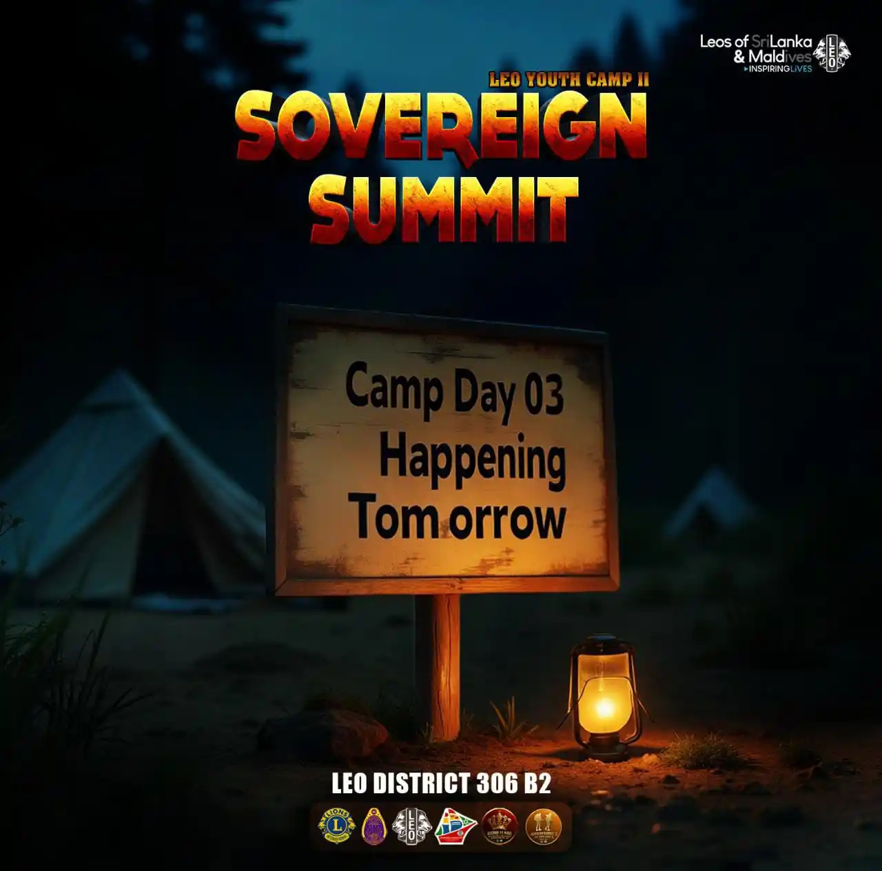 Image from Leo District 306B2, Sri Lanka & Maldives: *Leo Youth Camp II Day 03 – Happening Tomorrow! 🔥* Day 02 was a blas...