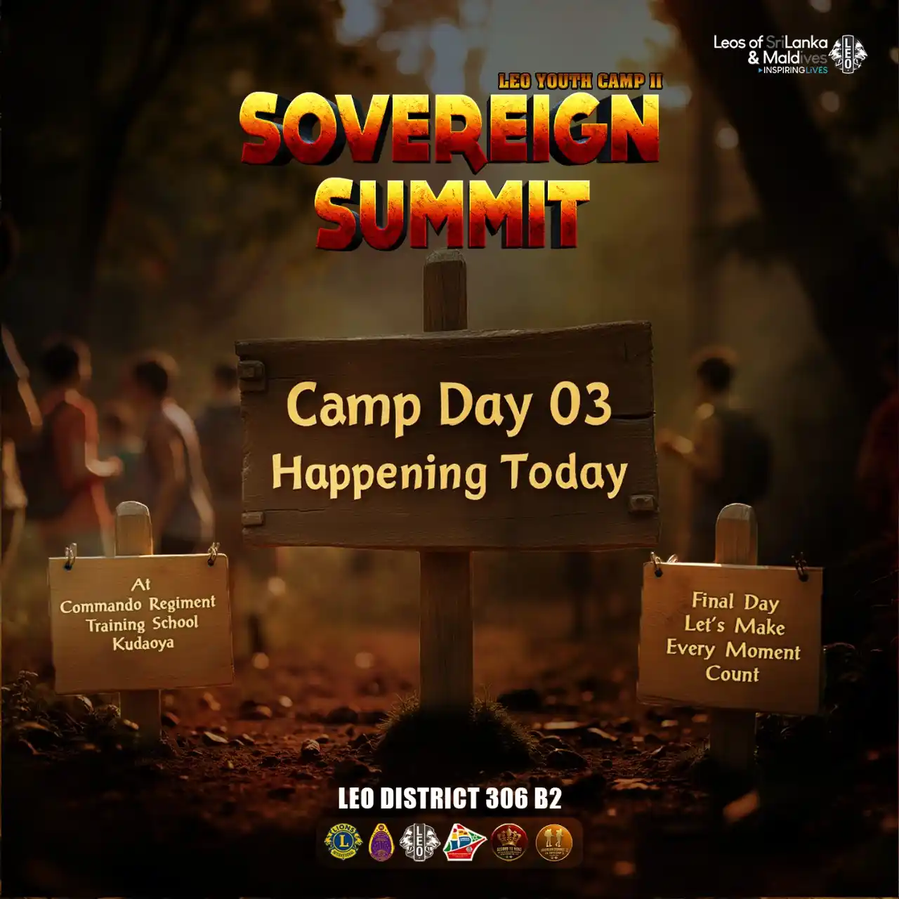 Image from Leo District 306B2, Sri Lanka & Maldives: Leo Youth Camp II – Day 03 : The Final Chapter Begins! 🦁🔥 It’s the ...