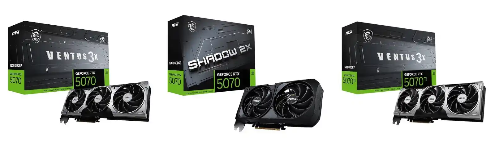 Image from PrezzoFolle: 🛍 _MSI GeForce RTX™ 5070 12G VENTUS 3X OC Scheda Video – GDDR7, 28Gbp...