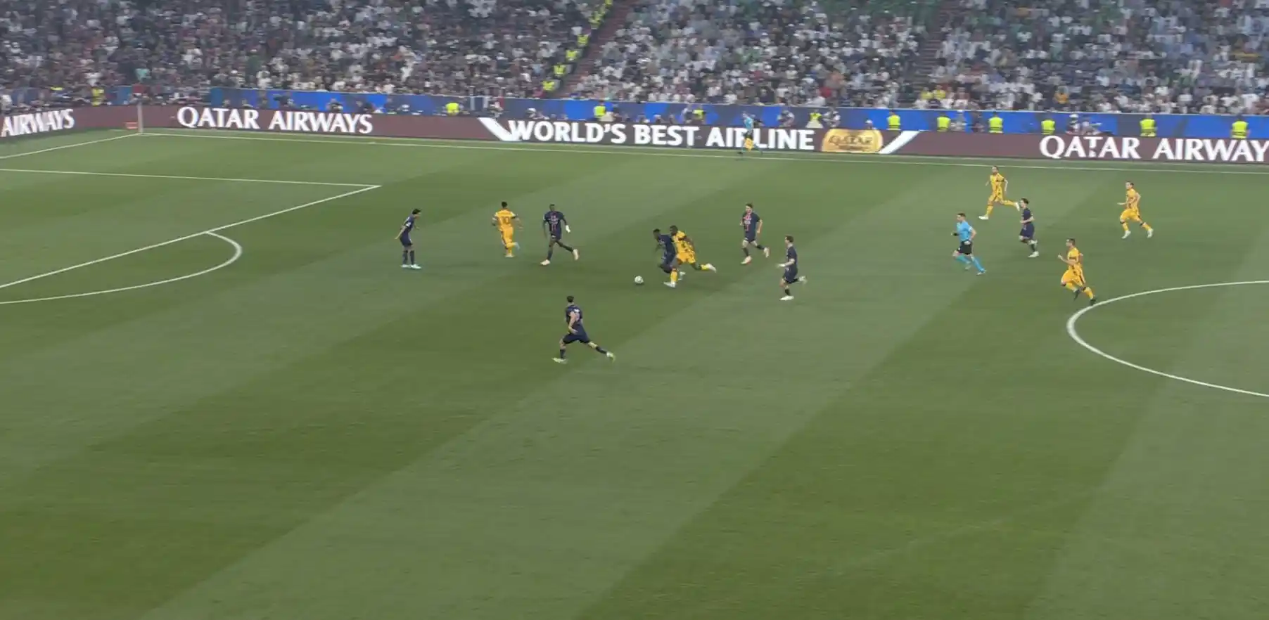 Image from Daily Mirror Sports: 📸 - Nuno Mendes wins the first battle vs Thuram!...