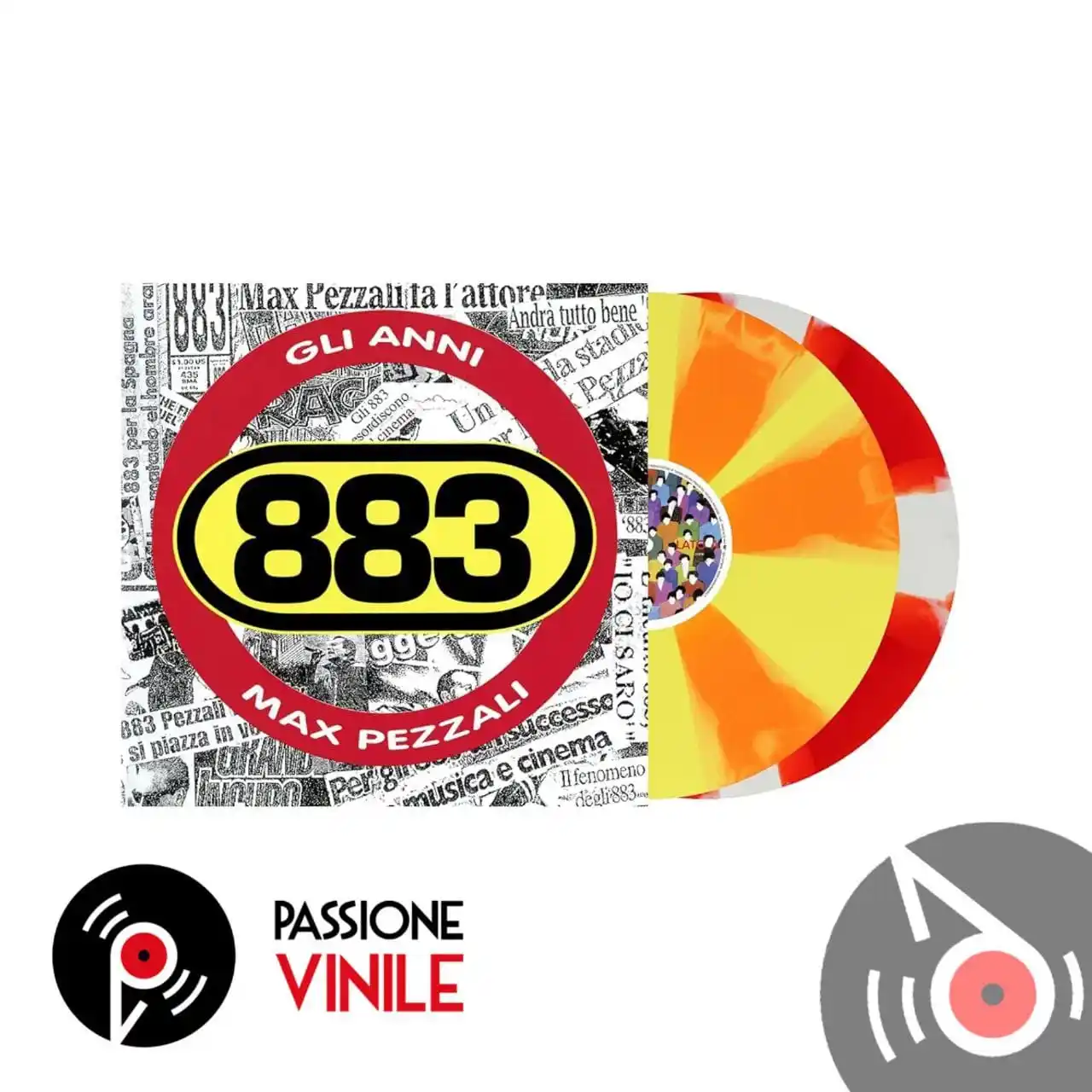 Image from Passione Vinile: 🚨 NUOVO ARRIVO 883 IN ANTEPRIMA 👉🏻 Gli Anni - 883 (Doppio LP Prope...