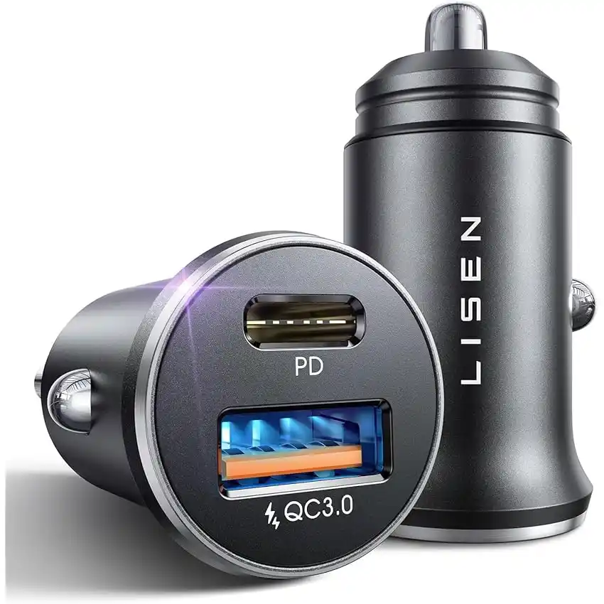 Image from PrezzoFolle: *_⚡️OFFERTA LAMPO ⚡️_* 🛍 _LISEN 2 Pacchi Caricatore Auto USB C, 2 Por...
