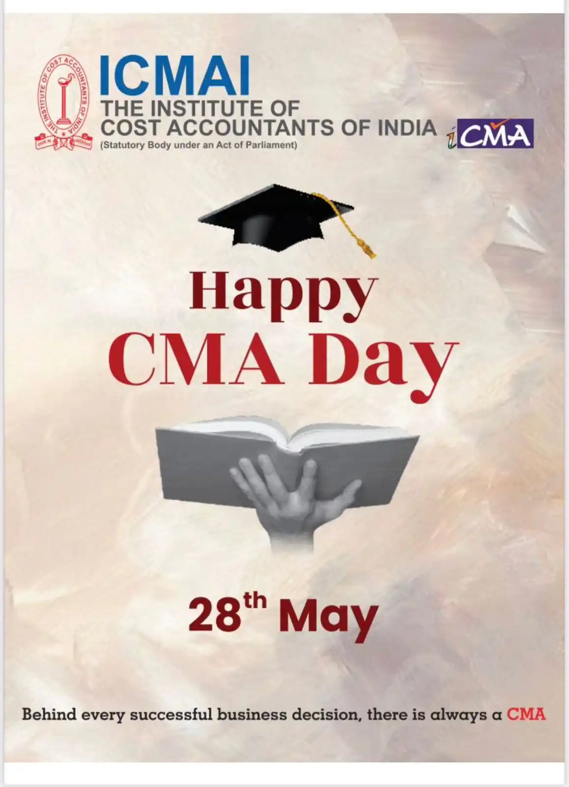 Image from ICMAI: On the 66th ICMAI Foundation Day, greetings to all Cost Accountants an...
