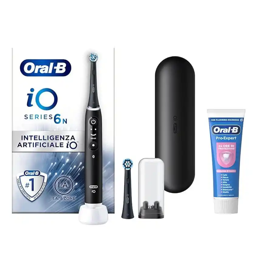 Image from PrezzoFolle: 🛍 _Oral-B Spazzolino Elettrico Ricaricabile iO 6N Nero, 1 Spazzolino ...