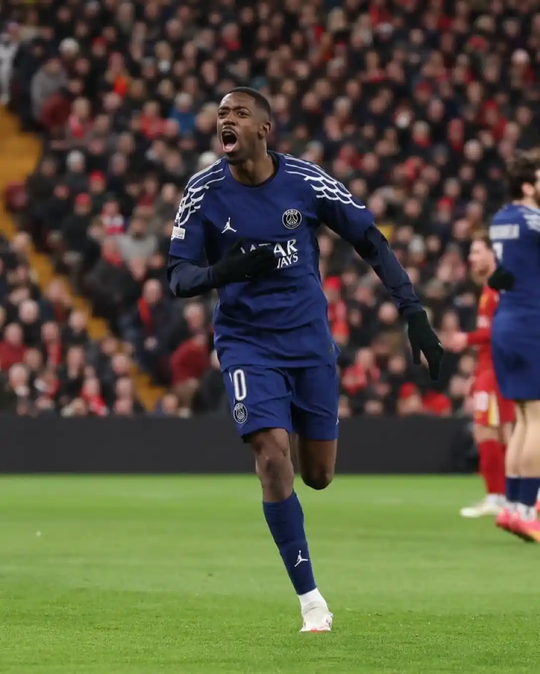 Image from Daily Mirror Sports: Ousmane Dembélé in the Champions League this season! 🌟🇫🇷 🅰️ vs In...