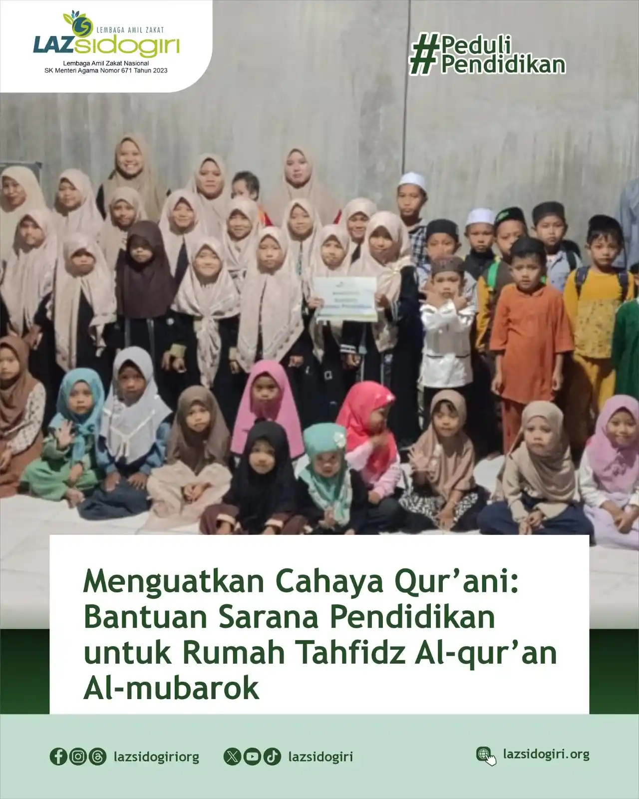 Image from LAZ Sidogiri: Pasuruan,- Kamis, (15/05/2025) Sebagai bentuk komitmen dalam mendukun...