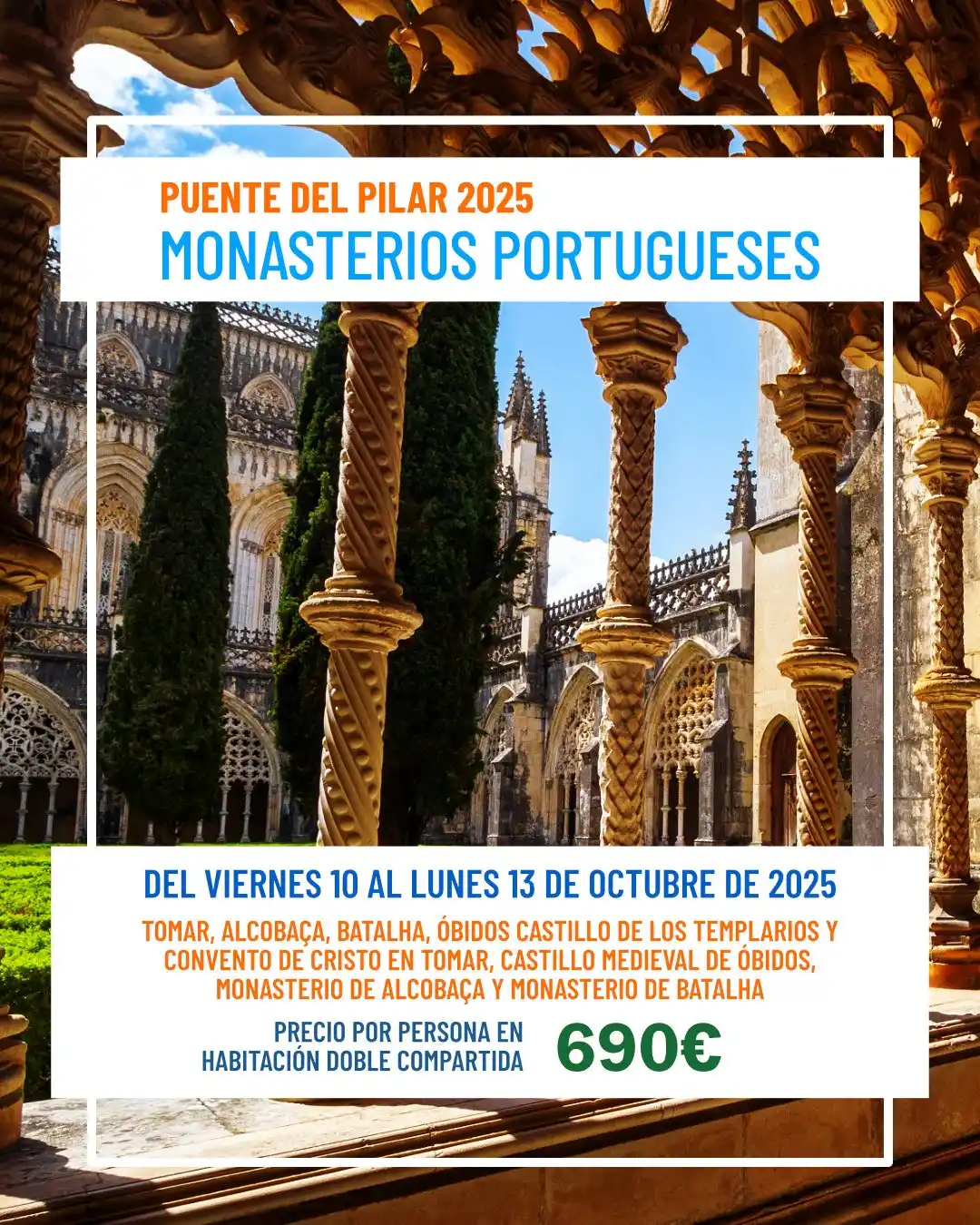 Image from Viajes Eventos con Corazón: 🇵🇹 PUENTE DEL PILAR – MONASTERIOS PORTUGUESES Ver Viaje 👀 👉 http...