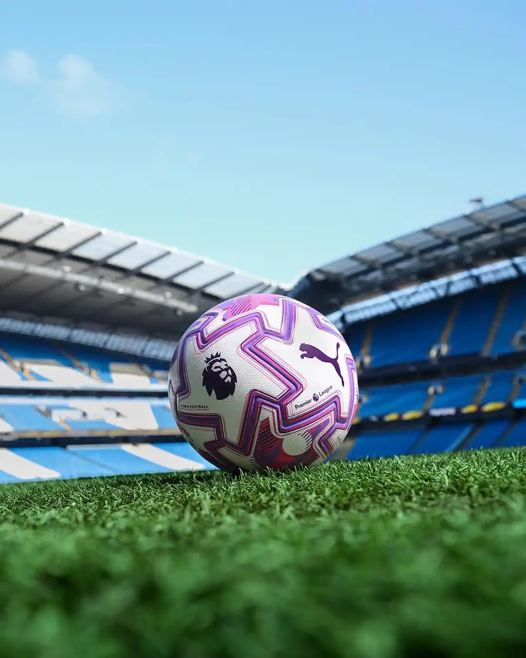 Image from Daily Mirror Sports: 🟣⚪ PUMA have unveiled the official 2025/26 @premierleague ball - 𝗣�...