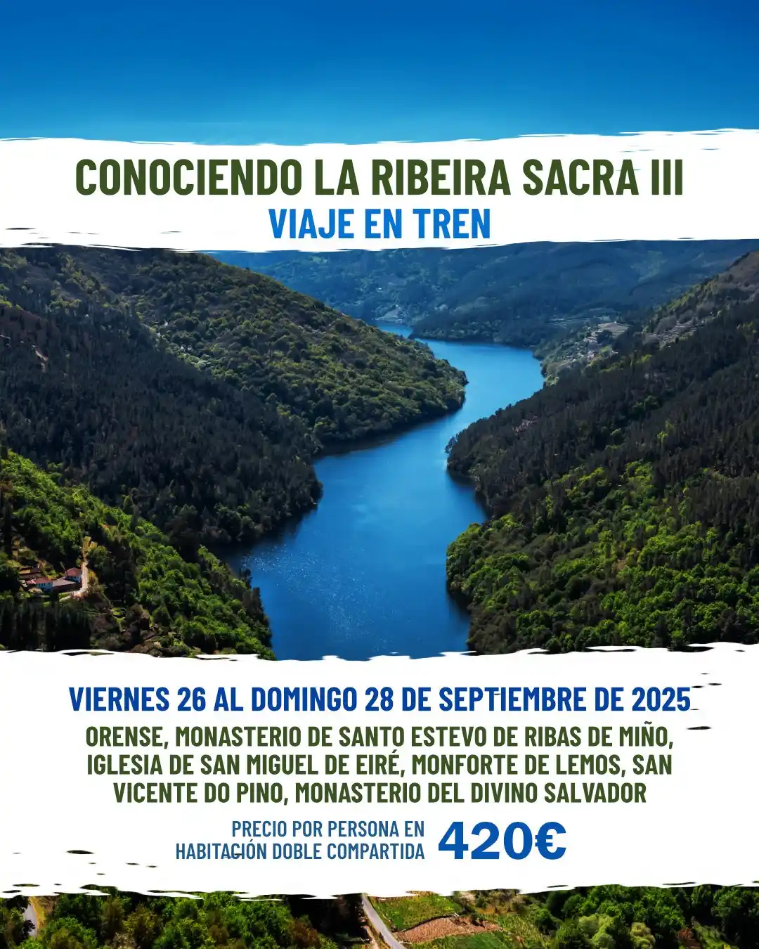 Image from Viajes Eventos con Corazón: 🚆 RIBEIRA SACRA III – EN TREN Ver Viaje 👀 👉 https://buff.ly/WZoON...
