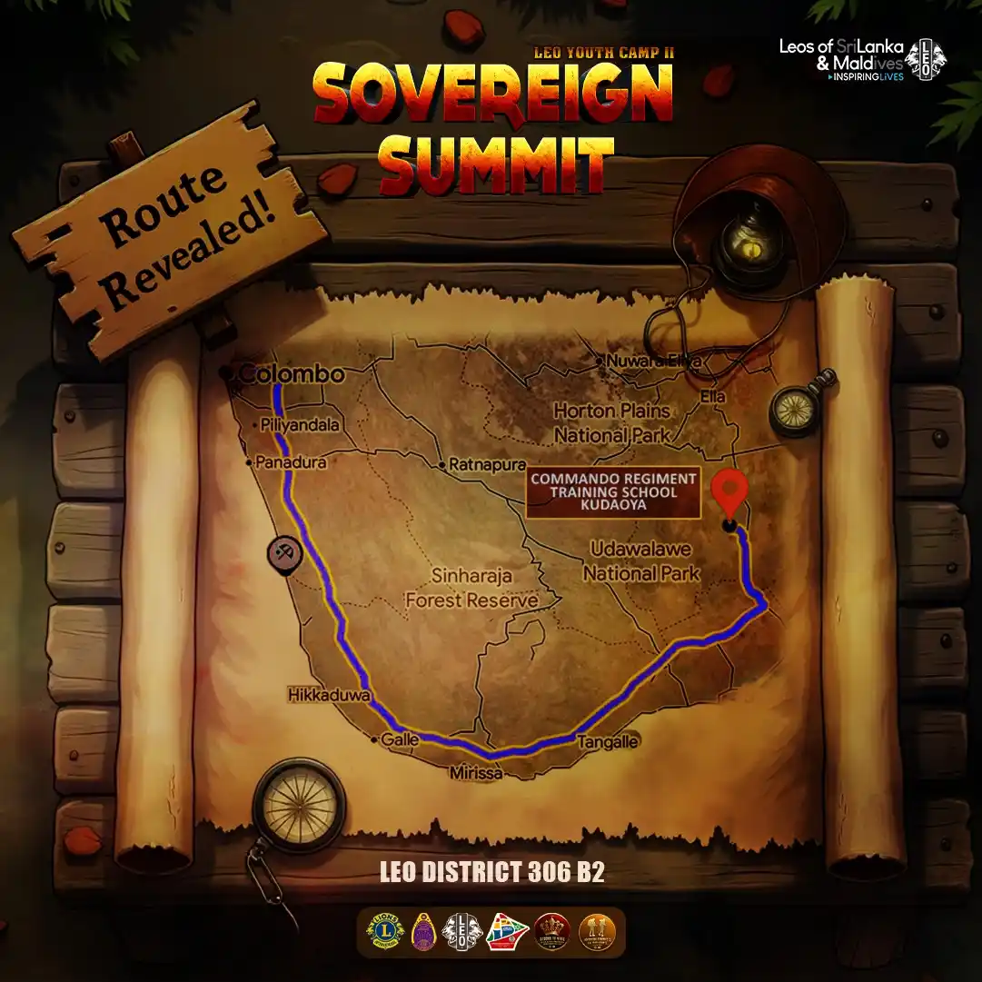 Image from Leo District 306B2, Sri Lanka & Maldives: π¨ ROUTE REVEALED! π¨ Join the *πππππππππ ππππππ β Le...