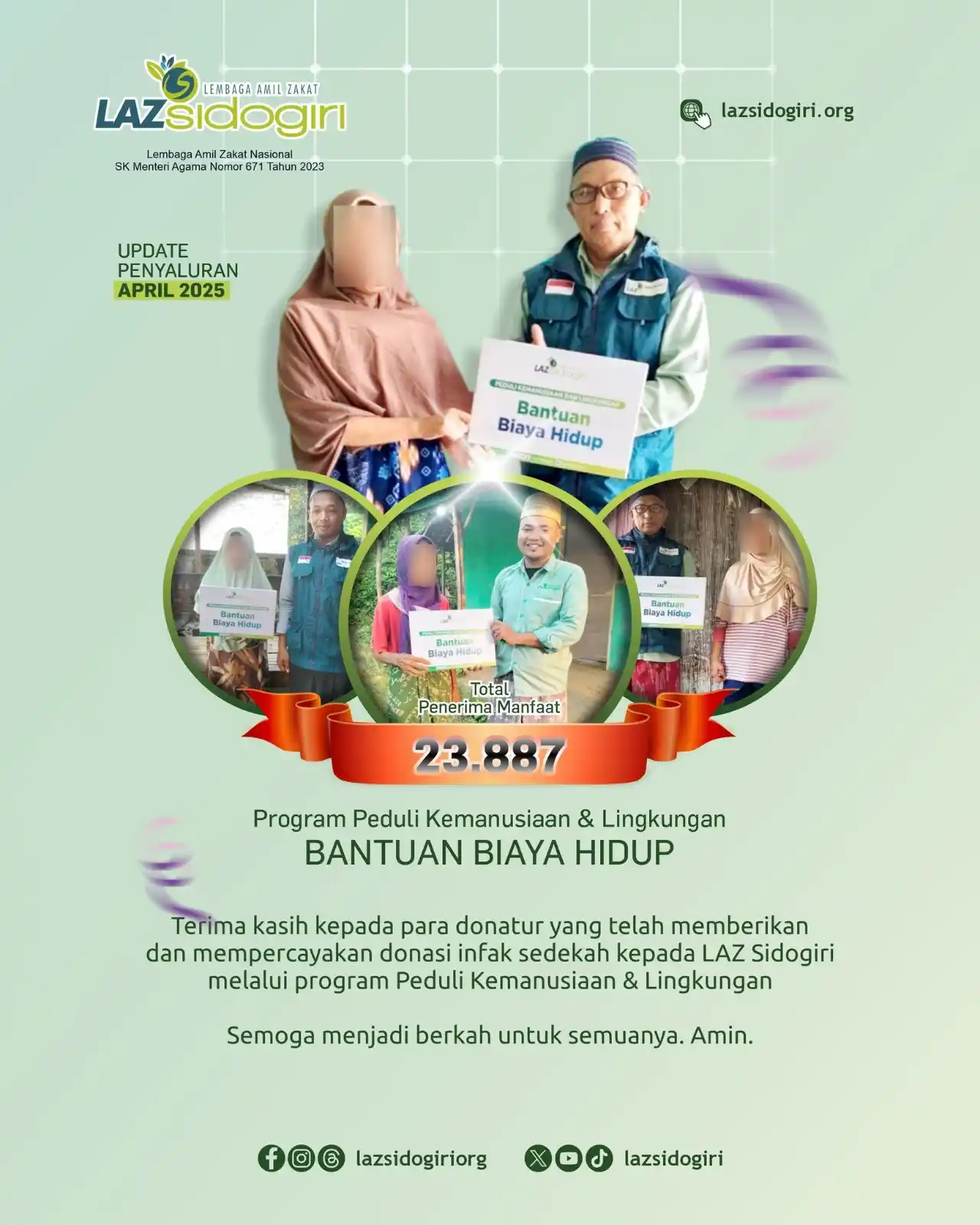 Image from LAZ Sidogiri: Sahabat, donasi kamu di Program Peduli Kemanusiaan bukan cuma bantu ma...