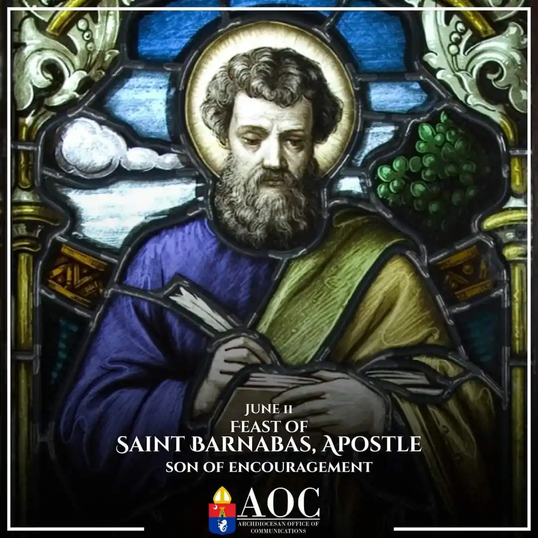 Image from DIVINE RETREAT UPDATES AND PRAYERS: _*🌹†SAINT OF THE DAY†🌹*_ _*SAINT BARNABAS, Apostle.*_ _*FEASTDAY: ...