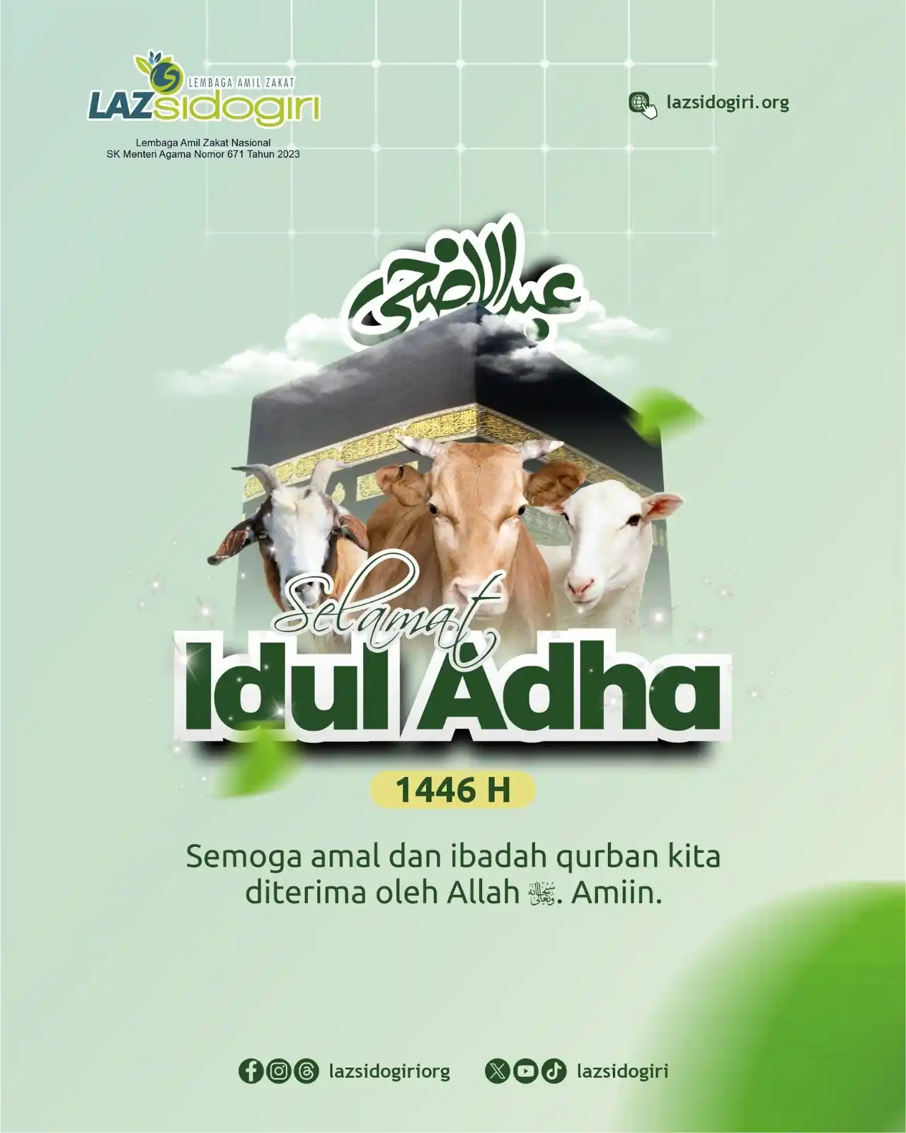 Image from LAZ Sidogiri: Segenap Pengurus dan Direksi LAZ Sidogiri mengucapkan selamat Hari Ray...