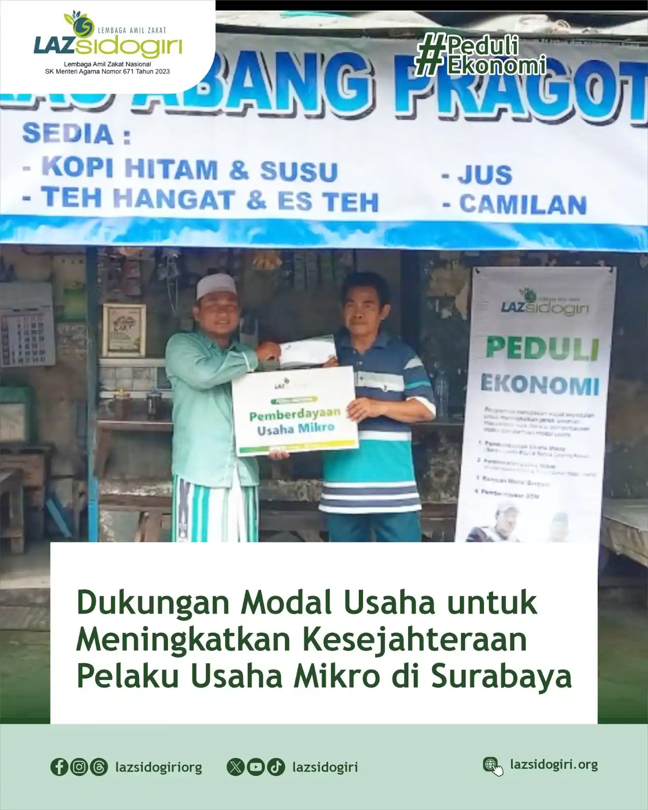 Image from LAZ Sidogiri: Surabaya,- Selasa (27/05/2025) LAZ Sidogiri melalui Kantor Cabang Sura...