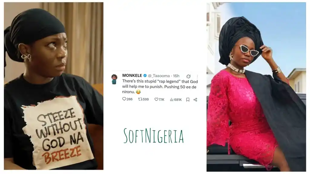 Image from Softnigeria.com: “There Is This Rap Legend That God Will Help Me Punish”: Taaooma Calls...