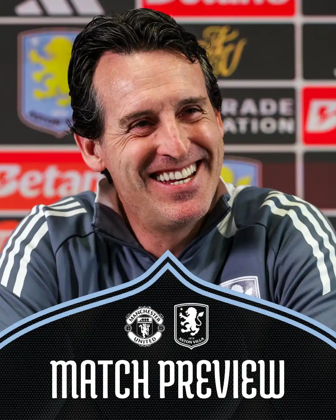 Image from Aston Villa Football Club: Unai met with the media this afternoon for our final pre-match press c...