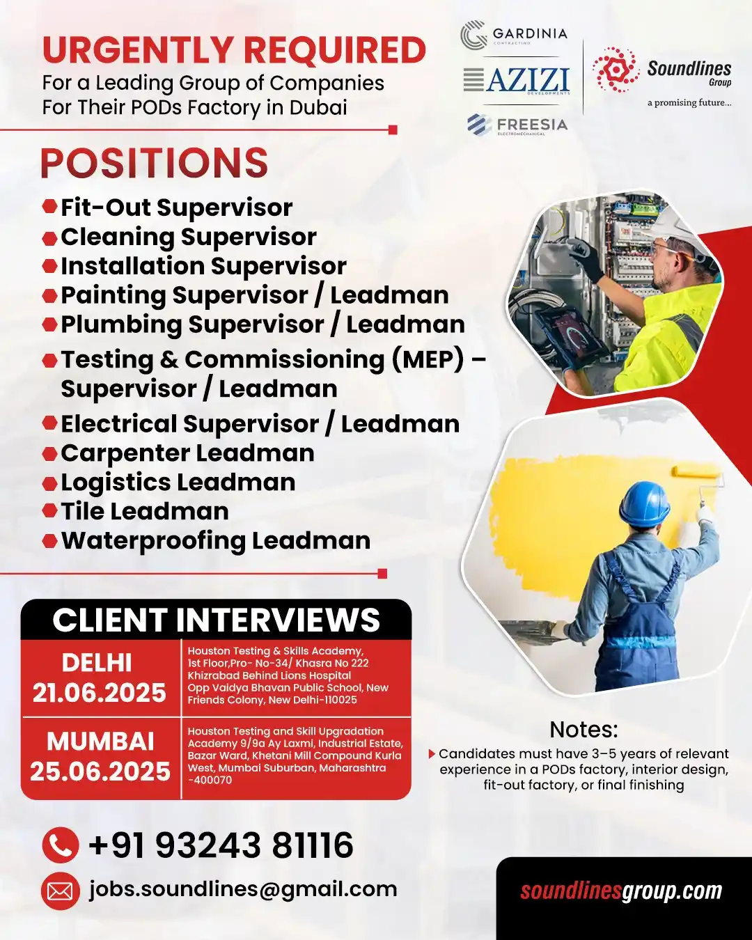 Image from SoundlinesGroup: URGENTLY REQUIRED For a Leading Group of Companies For Their PODs Fac...