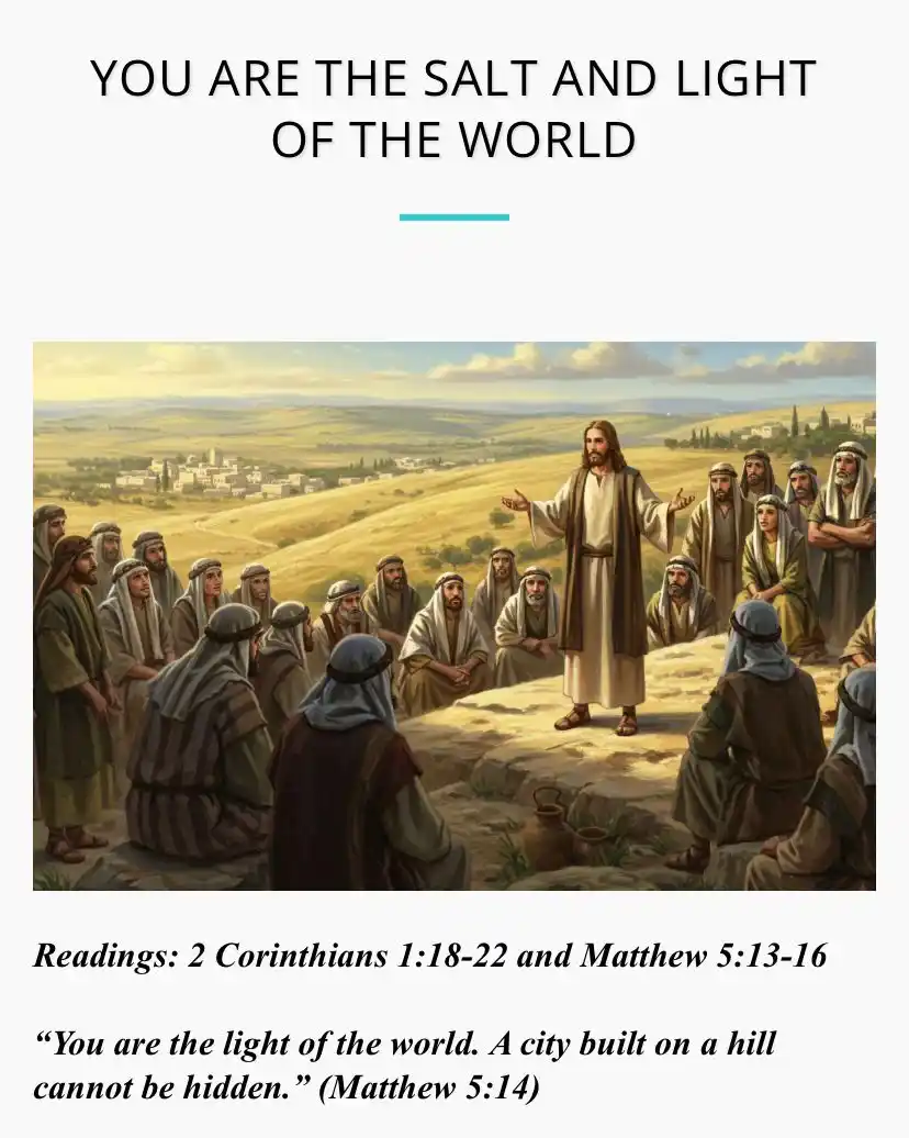 Image from DIVINE RETREAT UPDATES AND PRAYERS: *You are the Salt and Light of the World* _(Tuesday 10 June 2025. Re...