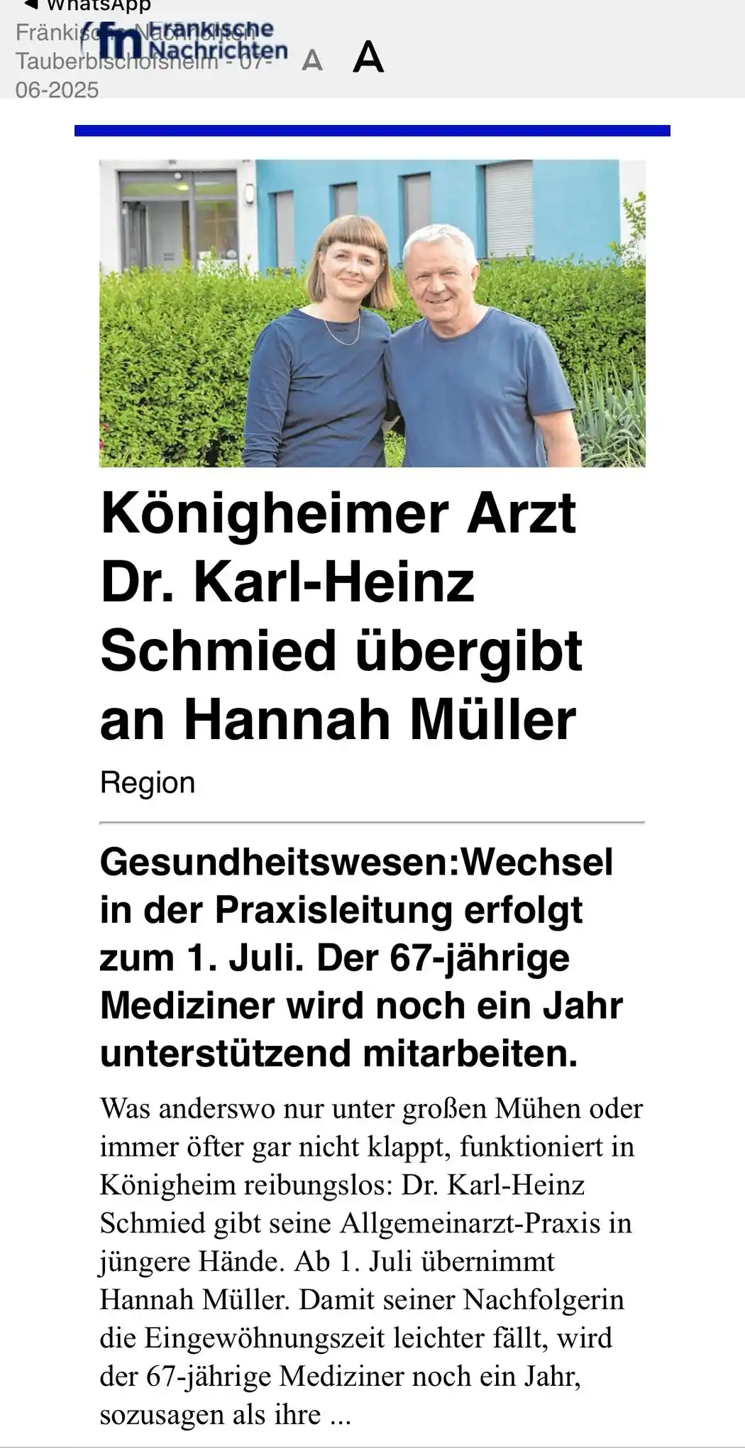 Ralf Dörr                                                           für DICH, für UNS, für KÖNIGHEIM post