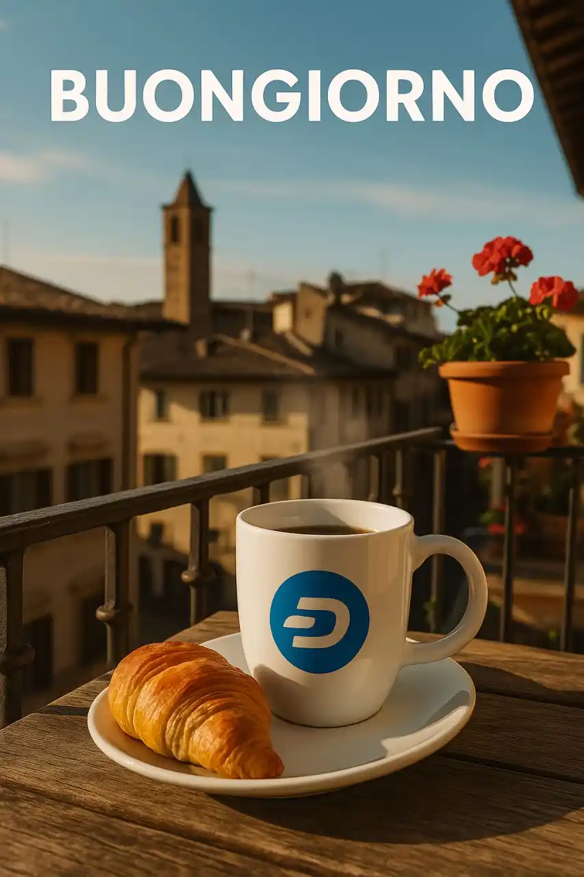 Image from Dash News Italia: ☀️ Buongiorno a tutti! 💙 Dash è già realtà, anche qui. 🏪 Dai valore...