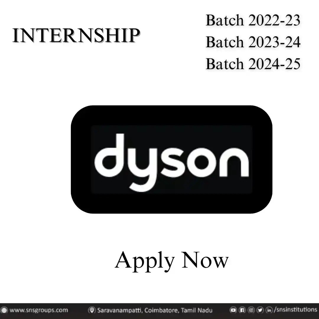 Image from SNS-Internship-Job: Company Name: Dyson Position: Summer Intern  https://main.snsgroups.co...