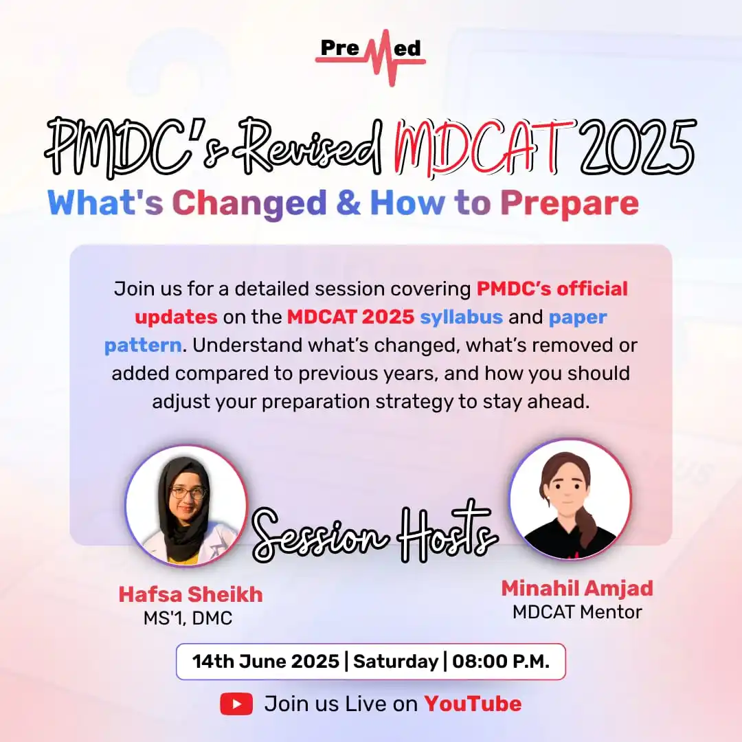 Image from PreMed.PK MDCAT Updates & News: *Confused about the new MDCAT 2025 syllabus and pattern? 🤔 Let’s clea...