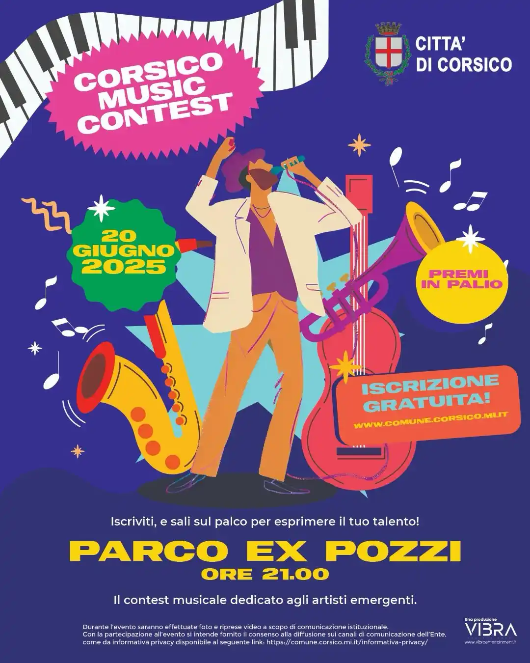 Image from Comune di Corsico: 🎙 CORSICO ENERGY! IL CONTEST MUSICALE PER ARTISTI EMERGENTI! 👩🏻�...