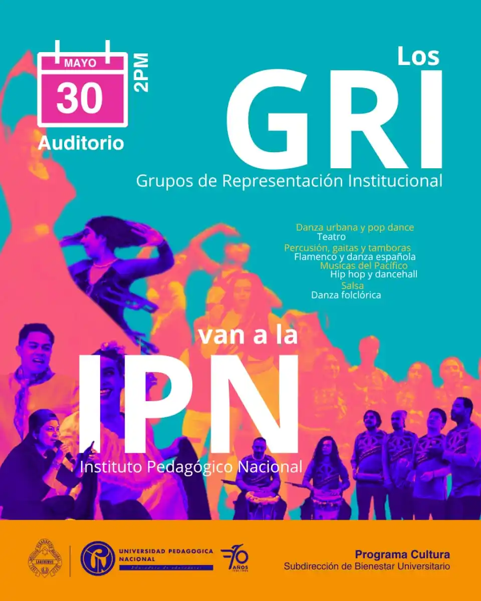 Image from Universidad Pedagógica Nacional Institucional: 📣El próximo 30 de mayo 📆 a las 2:00 p.m., 🕙 el Auditorio del IPN se...