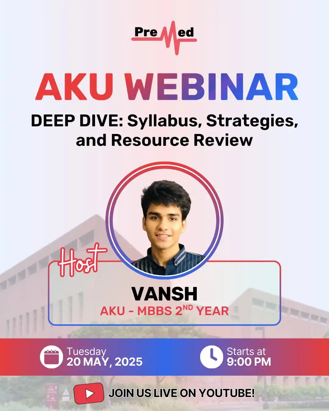 Image from PreMed.PK MDCAT Updates & News: 🎓 First Ultimate AKU Webinar! AKU exam is near — but do you really kn...