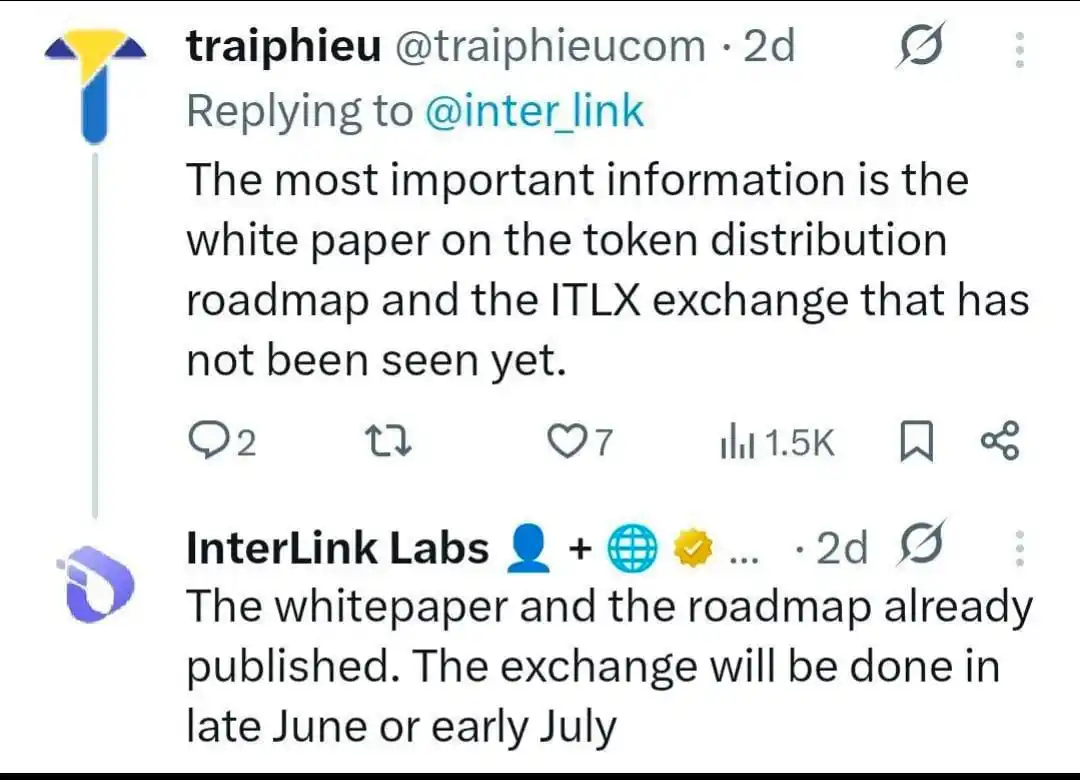 Image from ๐๐ ๐๐๐๐.๐ ๐: *InterLink Update* โก๏ธ Inter Link DEX Exchange June/July Coming Soon...