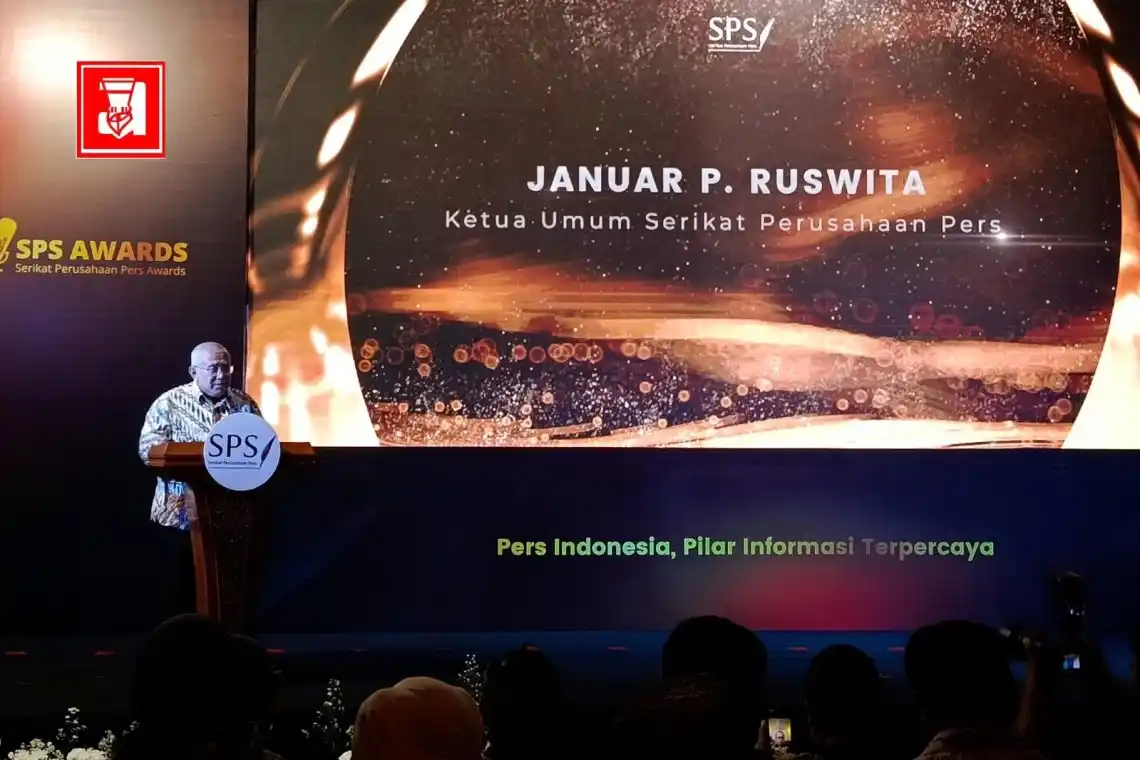 Image from SKM Amanat: *Ketua SPS Januar Tegaskan Komitmen terhadap Kualitas Jurnalisme* _Ke...