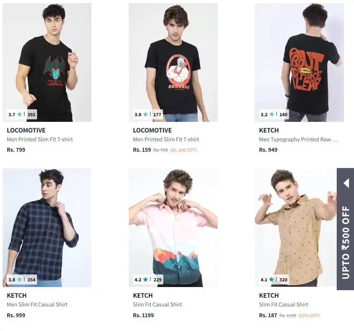 Image from Nainika News, Blog & Deals: 🔥🔥 LOOOOOT Locomotive, Highlander & Ketch Clothing upto 91% off sta...