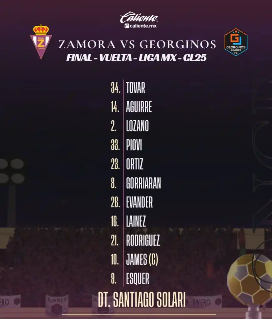 Image from Club Real Zamora: ¡Los 11 Chongueros titulares para la GRAN FINAL de VUELTA! 💛💜 🔥 @c...