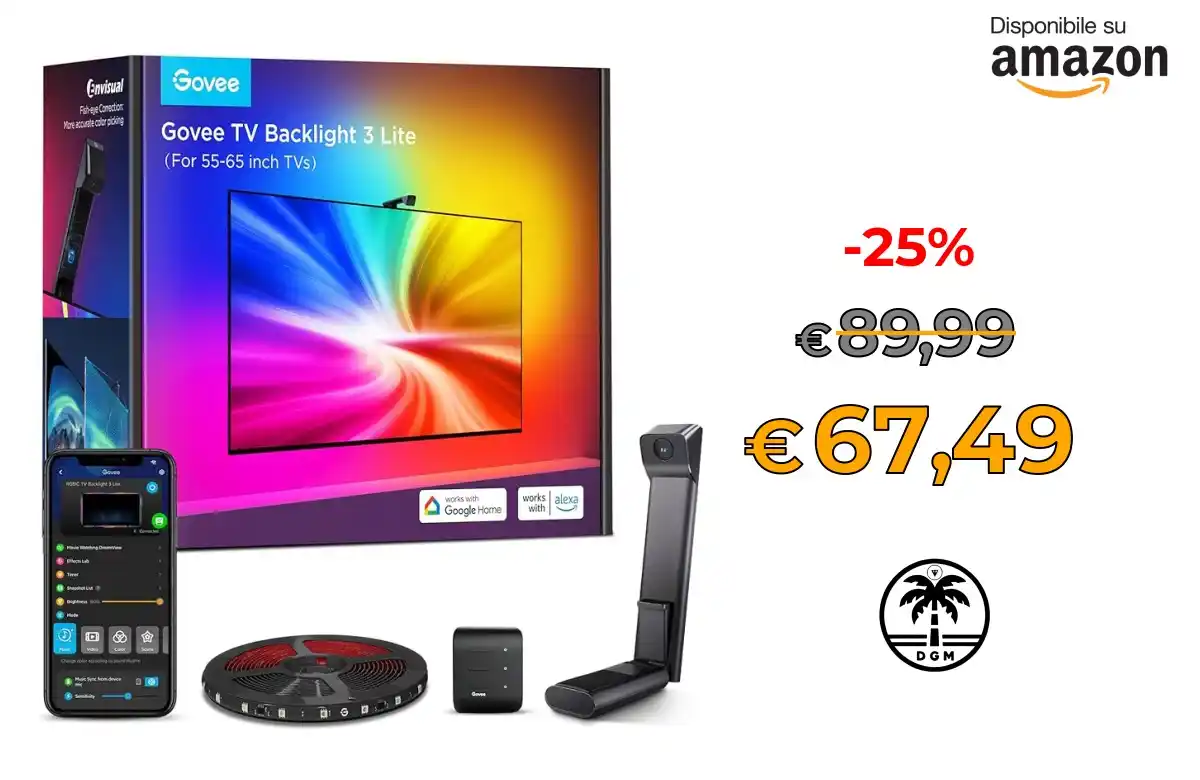 Image from Offerta DgM: 🔥 Prendilo al Volo 🔥 🛍️in Vendita su AMAZON * ⭕ Govee LED TV Retro...