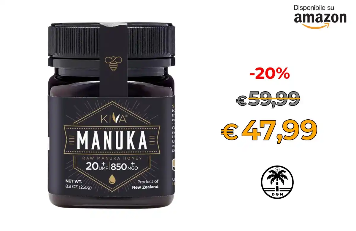 Image from Offerta DgM: 🔥 Prendilo al Volo 🔥 🛍️in Vendita su AMAZON * ⭕ Kiva Manuka Honey,...
