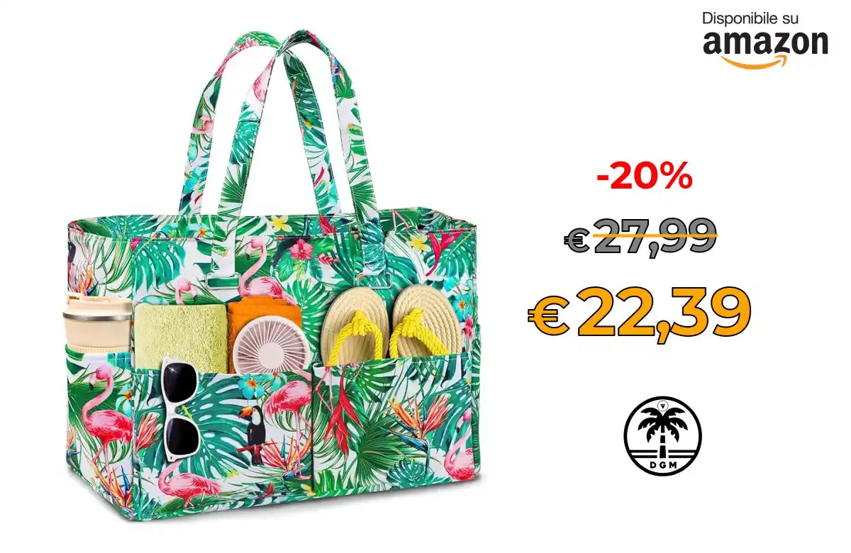 Image from Offerta DgM: 🔥 Prendilo al Volo 🔥 🛍️in Vendita su AMAZON * ⭕ WUQNGI Borsa Mare ...